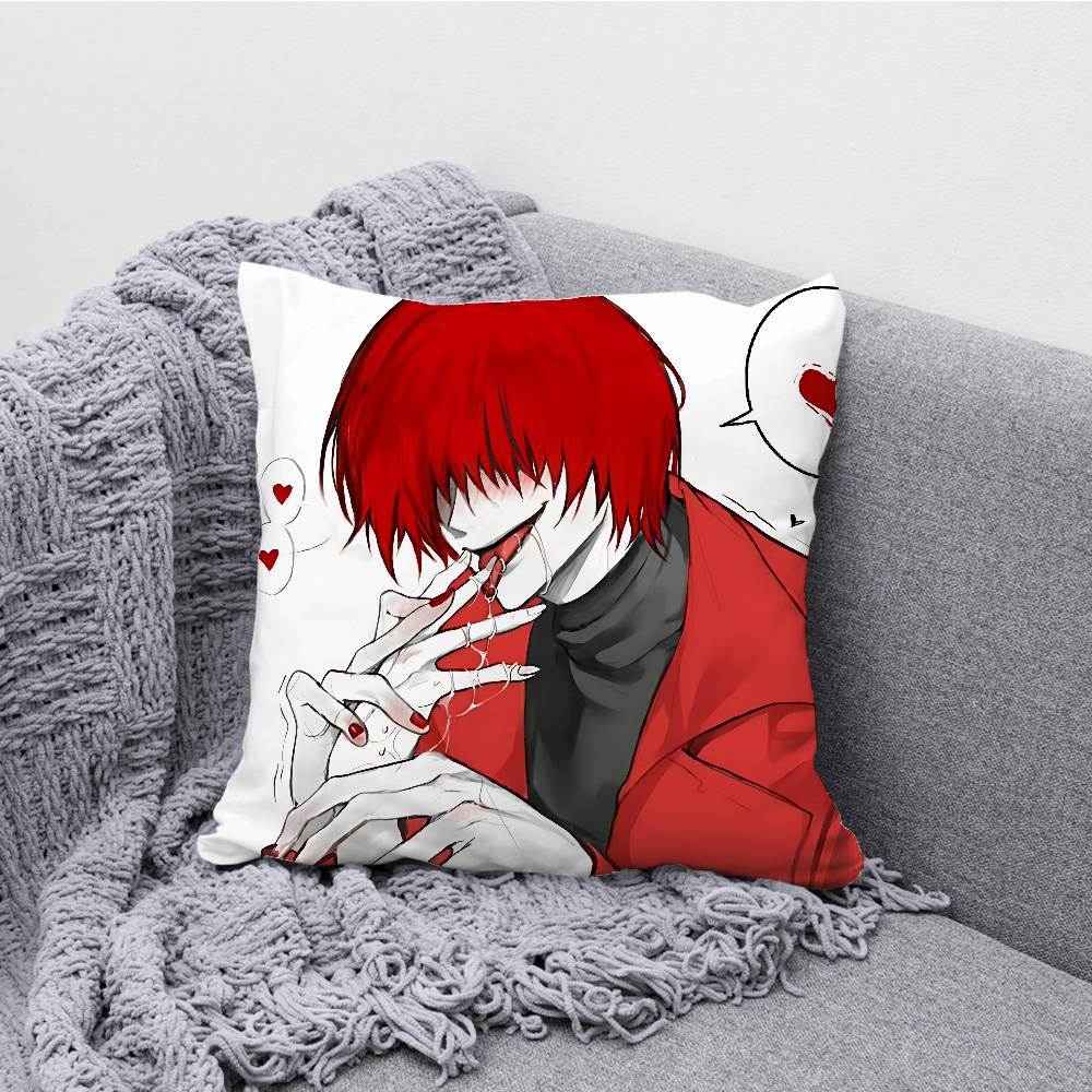 Mr Crawling H-Homicipher Pillow Case For Sofa Decor Car Office Room Printing Cushion Cover Decorations and Protector