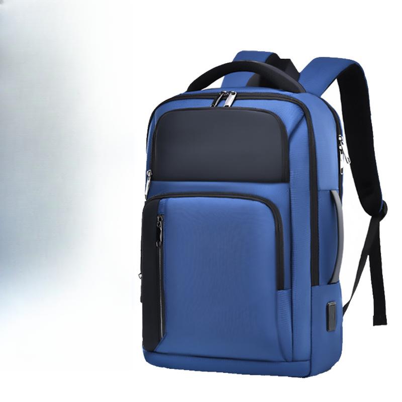 Men's Backpack for Commuting and Business, Rechargeable Multi-functional Waterproof Computer Backpack for Men