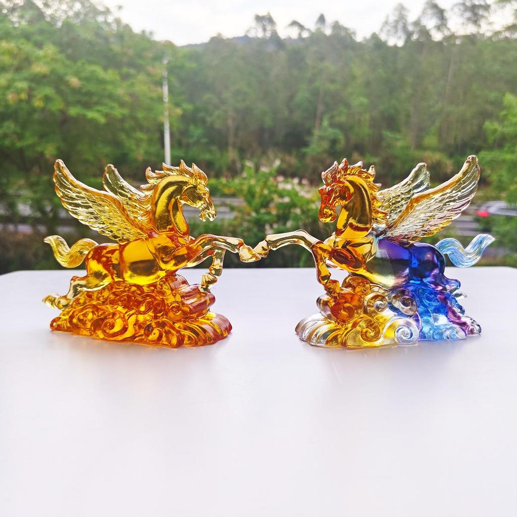 Glass Horse Ornament - Soaring To Success: Craft Decoration