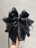 1PCS Black Large Bow Hair Claw Clips for Women Girls,Hair Barrette Clamps for Thick Thin Hair,Fashion Hair Accessories Styling
