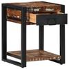 VidaXL Multicolored Side Table 40x40x50cm Solid Reclaimed Wood, End Table, Sofa Side Table, Table of 4015942