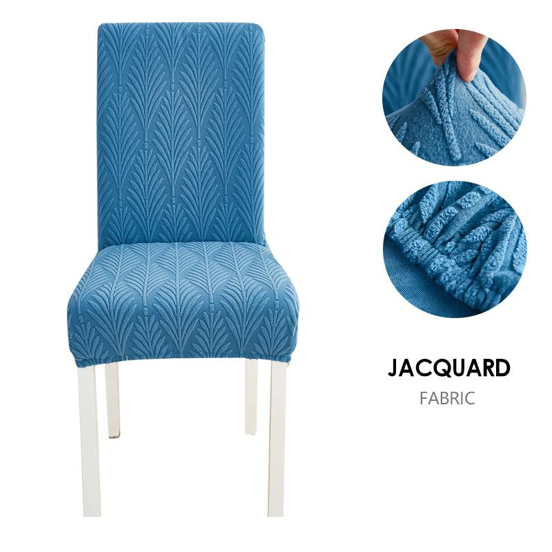 Dining Chair Cover Jacquard Parsons Chair Furniture Protector Stretch Chair Covers For Dining Room, Restaurant, Kitchen, Party