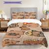 Sweet Sip Rainbow Bedding (1 * duvet cover + 2 * pillowcase, without core) 2D Flat Duvet cover and pillowcase Bedding set Soft and comfortable