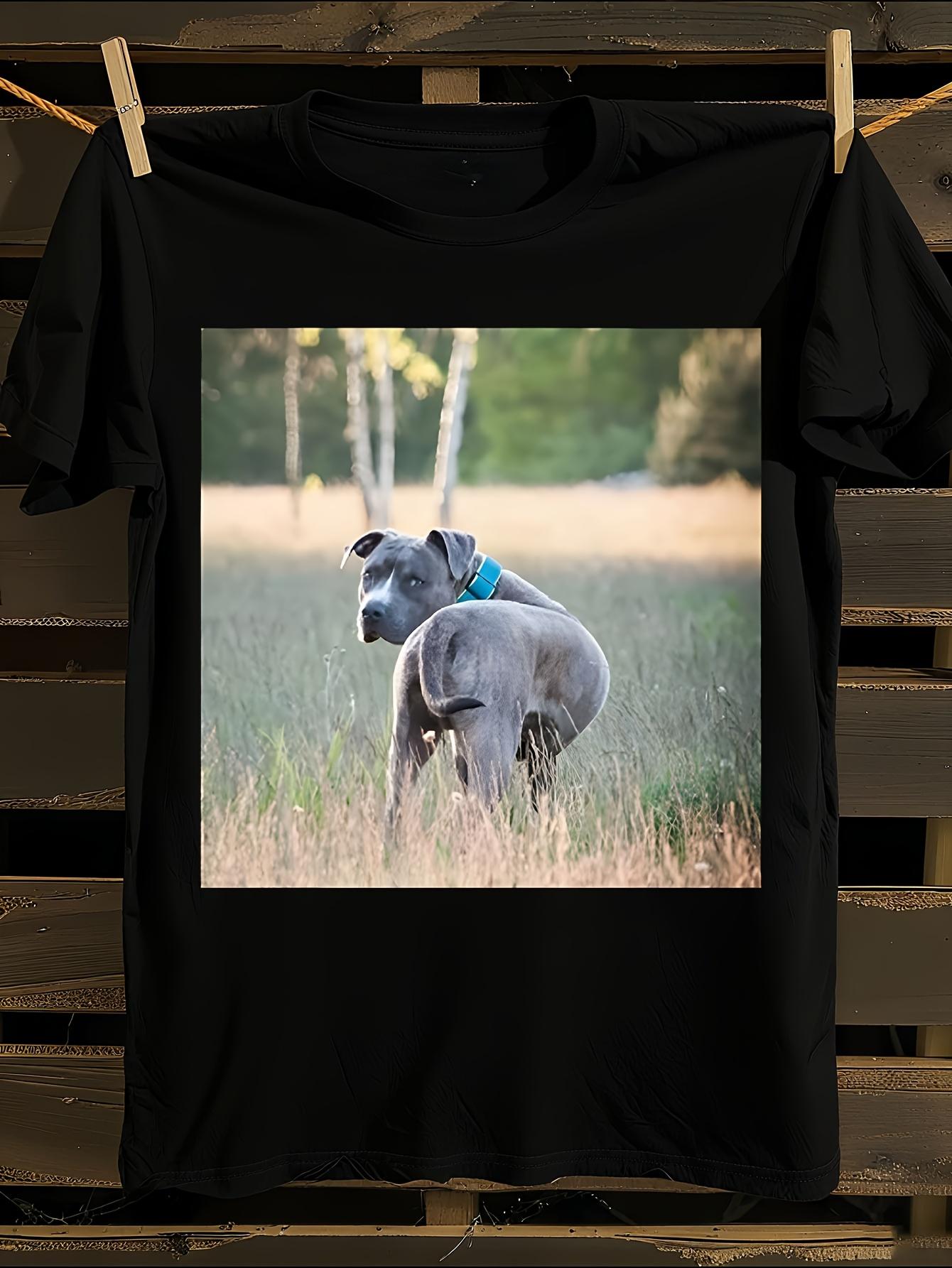 Amstaff Dog Print Tshirt L