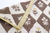 Marushin Karel Capek Tea Shop Hand 34 x 36 White Rabbit Product 3705016300 Towel, cm, Check, 100% Cotton, No-Twist Yarn, Number