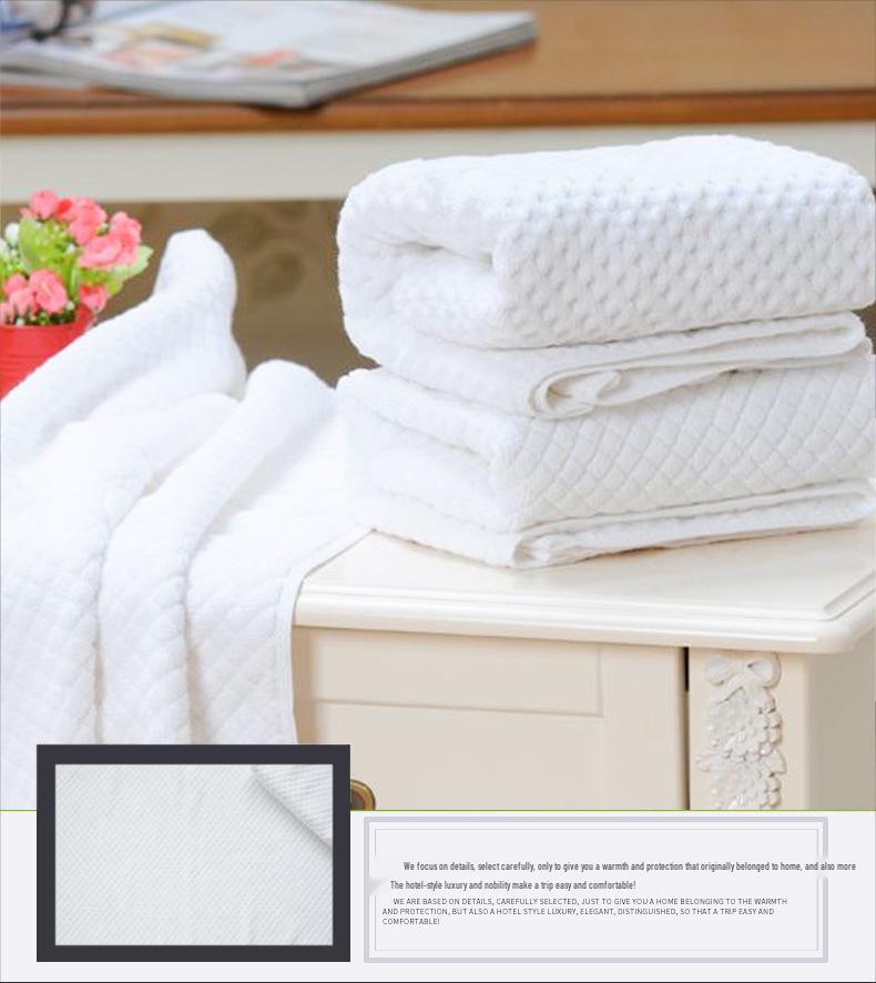 Luxury Star Hotel Cotton Floor Mat - Thick, Non-slip, Machine Washable Bathroom Rug