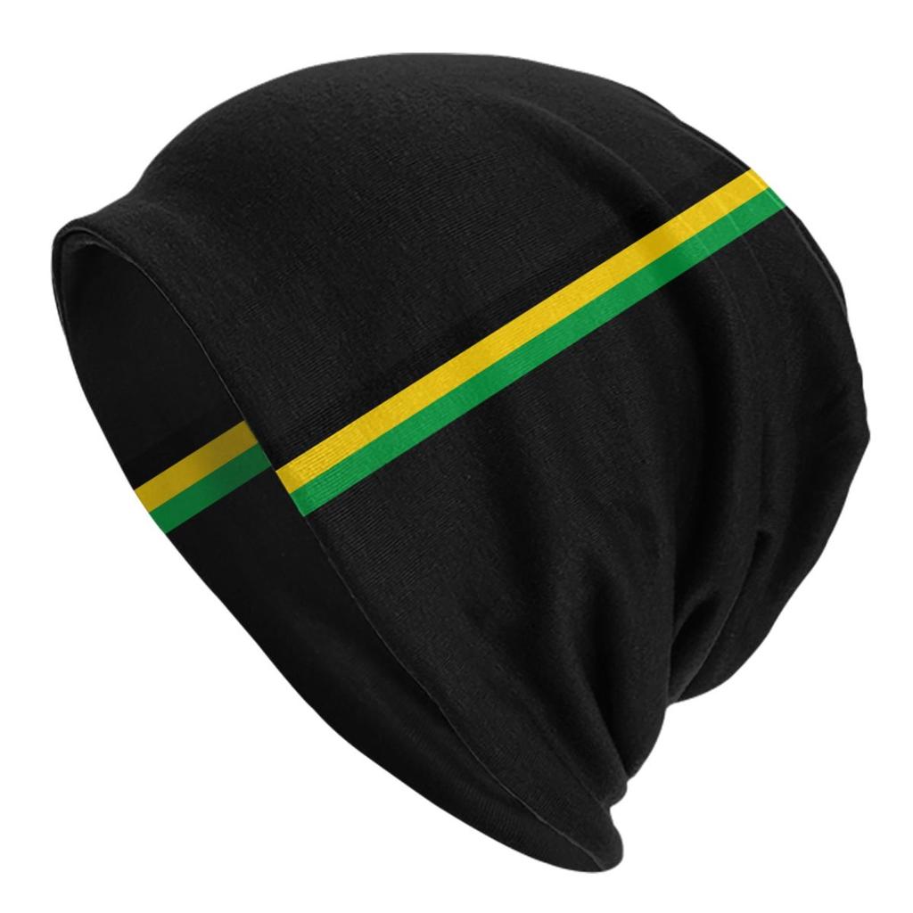 Custom Jamaica Jamaican Afro Puff Beanie Cap Unisex Winter Bonnet Knitting Hats Outdoor Ski Afro Word Art Skullies Beanies Caps