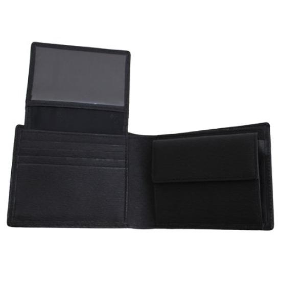 Porter Unisex Nylon Current Bifold Wallet (with Inner Flap) (Black)