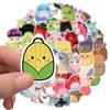 50 Plush Toy Graffiti Stickers To Decorate Guitar Suitcase DIY Waterproof Stickers Popular