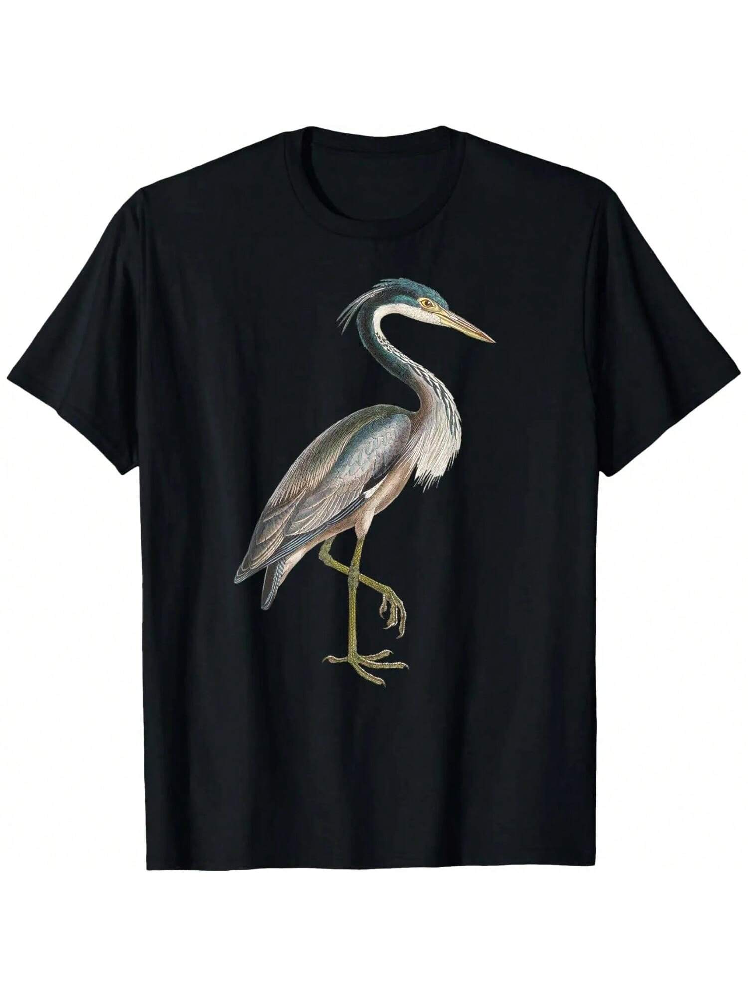 Heron Shirt Water Bird Lover Blue Heron Coastal Birds T-Shirt S разноцветный
