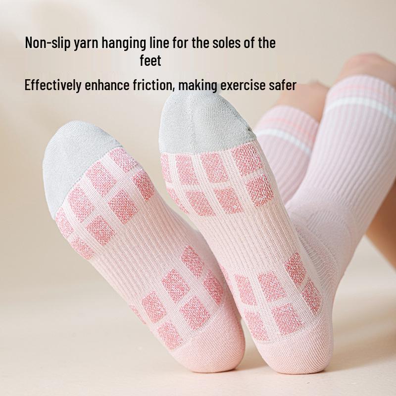 10A Women's Non-Slip Antibacterial Sport Socks - Seamless Stitching for Running, Yoga, and Cycling