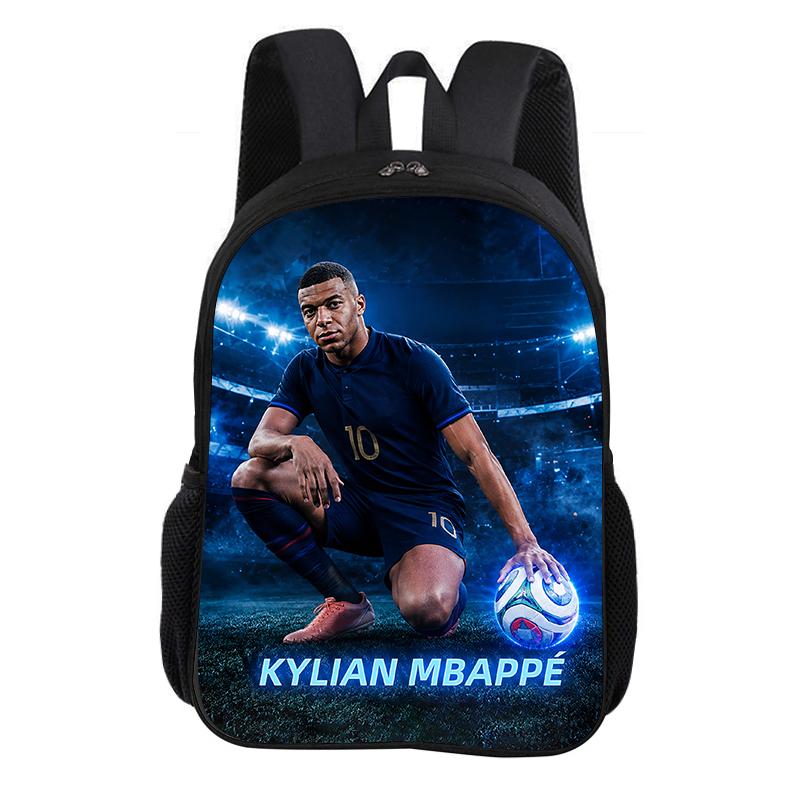 M-Mbappe Tornister Szkolny Gwiazda Piłki Nożnej Plecak Dziecięcy Plecak Plecak Modny Tornister Piłkarski Sportowy Plecak Prezent dla Dzieci