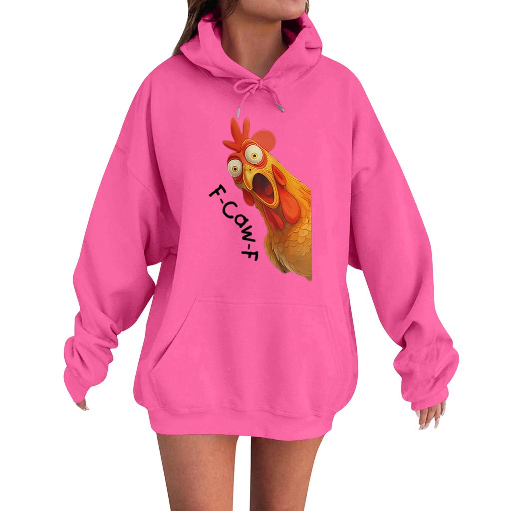 Women's Fashion Casual Long Sleeve Loose Printed Sweatshirt