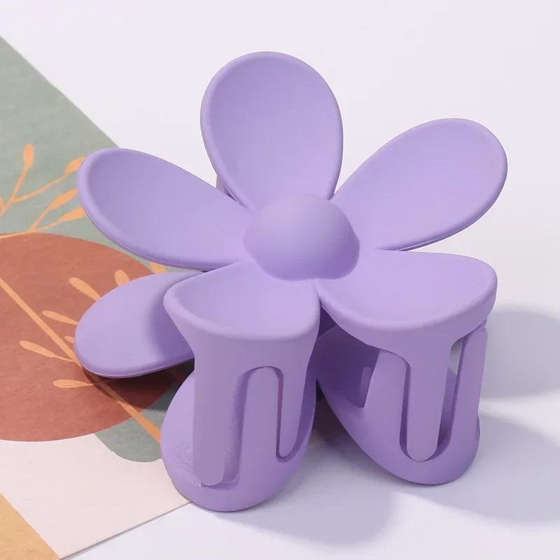 3.5cm 7cm Korea Flower Shape Hair Claw Clips Women Girls Ponytail Hairpin Barrette Headwear Accessories