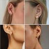 Drperfect 1pc Stainless Steel 16G Cartilage Earrings Stud Hypollergenic Stainless Steel Stud Earrings Butterfly Heart Piercing