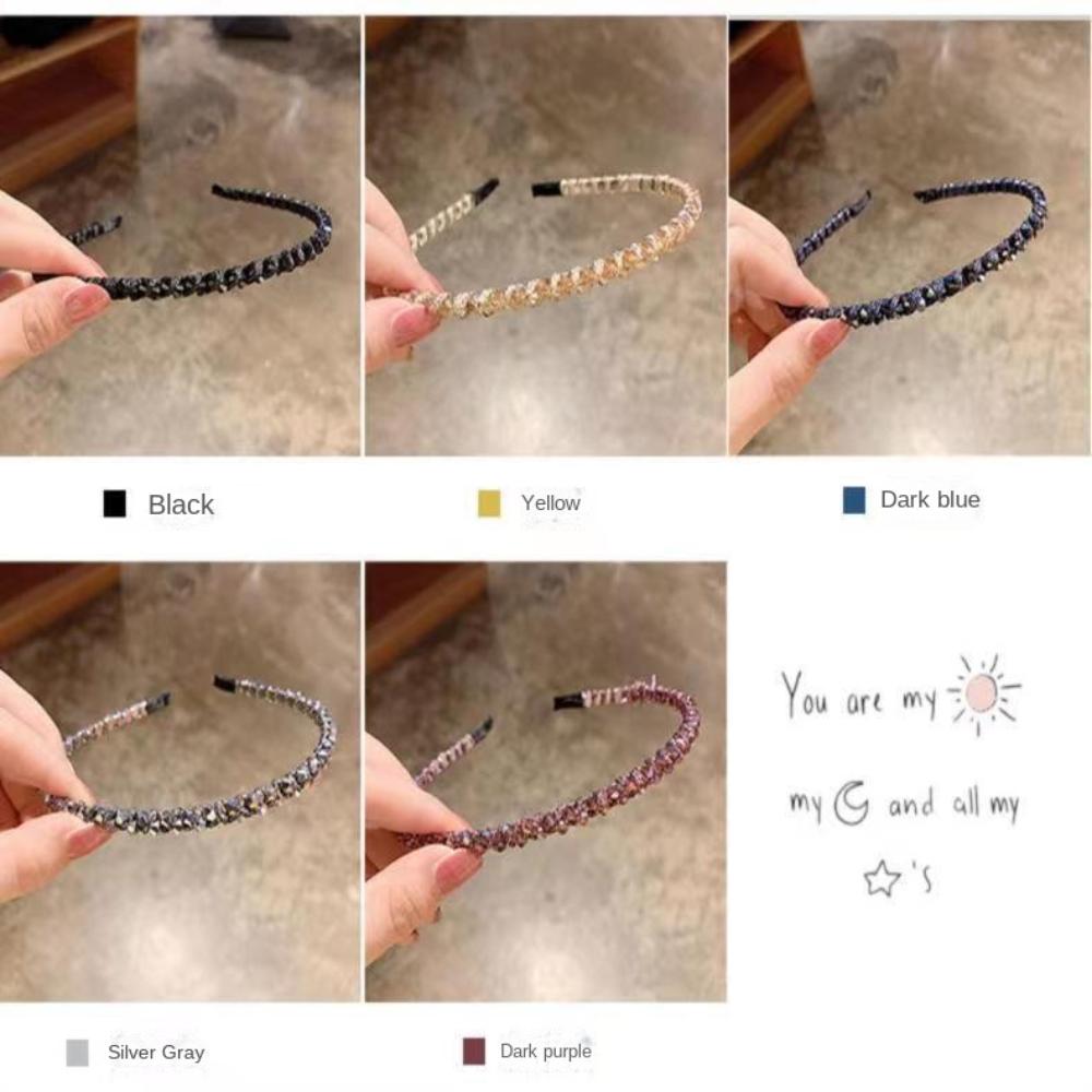 Rhinestone Headwear Crystal Hair Hoop Women Hairband Hair Holder  for Women Lady Girl