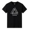 Loose Fit Summer Casual Cotton TShirt Short Sleeve Crew Neck Geometric Print Mens Top Breathable Comfortable Unisex Shirt