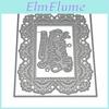 Dies Merry Christmas Metal Cutting Stencil Diy Scrapbooking Album Paper Card Embossing Craft Die Cut Rectangle Frame