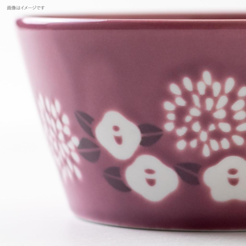 Minoru Pottery [PLANTAREE - Camellia] 130-Pack Bowl, Purple