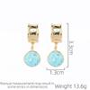 Fashion Vintage Earrings Baroque Trendy Micro Set Zircon Stone Women's Luxury Tassel Earrings Accessories Daily Gift