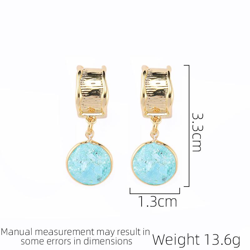 Fashion Vintage Earrings Baroque Trendy Micro Set Zircon Stone Women's Luxury Tassel Earrings Accessories Daily Gift