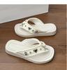 Retro flower platform slippers women's summer new fashion breathable girls flip-flops versatile casual sandals
