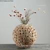 Handmade Vase Creative Wooden Vase Home Decor Accessories Desktop Dried Flower Vases Ornament Crafts Decorative Vases Gift