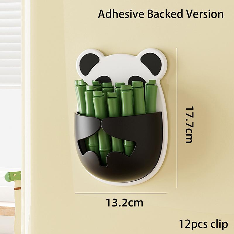 

Мини Зажим-Запечатыватель в форме панды Бамбуковый Магнитный Настенный Крепеж Магнит на Холодильник Влагозащитный Двойной Выбор Органайзер для Хранения Закусок