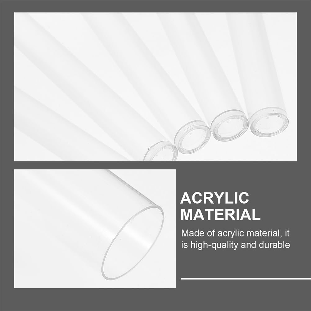 ULTECHNOVO 10 Stück Mini Acryl Probenröhrchen, Amazon Amazon Stäbchenhalter, Tragbares Stäbchenröhrchen für Teekannen