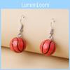 Nba Inspired Resin Earrings With Geometric Design For Casual Or Party Wear