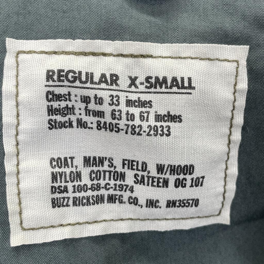 BUZZ RICKSON'S BR11702 M-65 Field Jacket Jacket R/XS khakiUsed