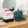 Yousheng Plush Velvet Jewelry Box Small Travel Jewelry Case Organizer Portable Mini Display Storage Box for Rings Earrings Necklaces