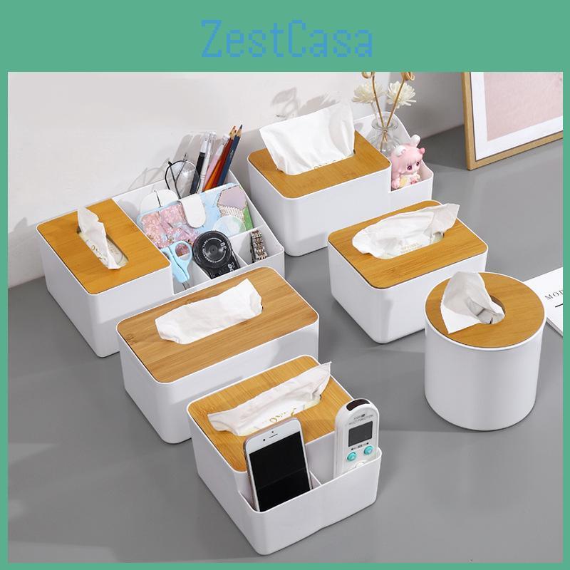 Modern Tissue Desktop Simple And Drawer Home Restaurant Napkin Tube Tea Table Remote Control With Separate Storage Box