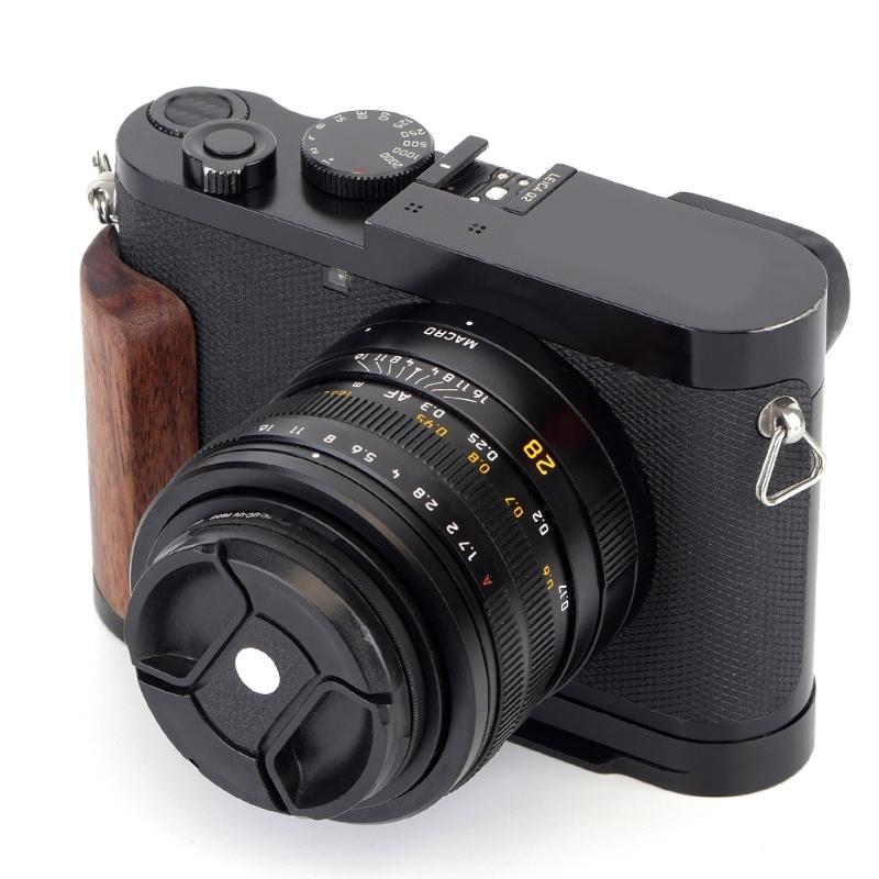 Secure Camera Grip with Wooden Handle for Q2 Improved Grip Comfort ARCA Tripod Compatibility Protective Bottom Pad