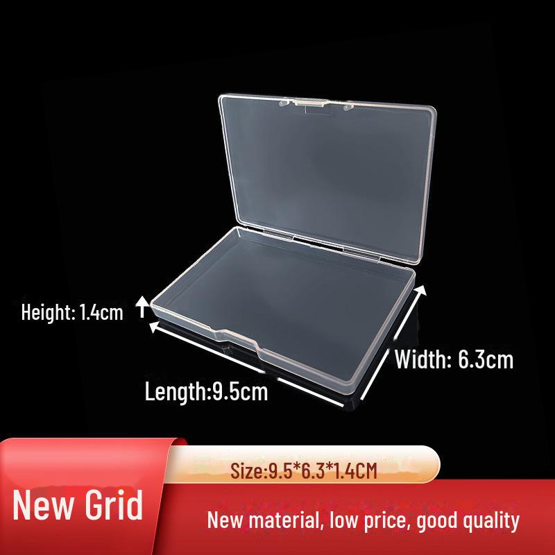 Διαφανή Πλαστικά Ορθογώνια Κουτιά Αποθήκευσης PP για Κάρτες Ταυτότητας και Ανταλλακτικά με Αναδιπλούμενα Χαρτιά Ρυζιού