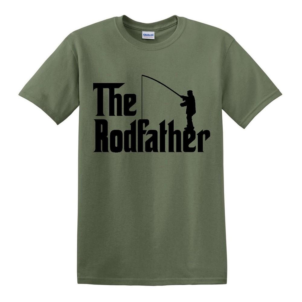 The Rodfather TShirtFunny Fishing FisherUnisex Fish Fun Party Joke crap Top Tee