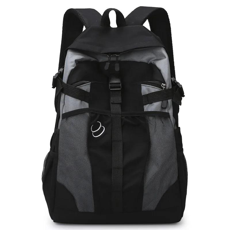 Women Men Lightweight Large Capacity School Outdoor Backpack Black Girl Casual Couple Shoulder Student Supply