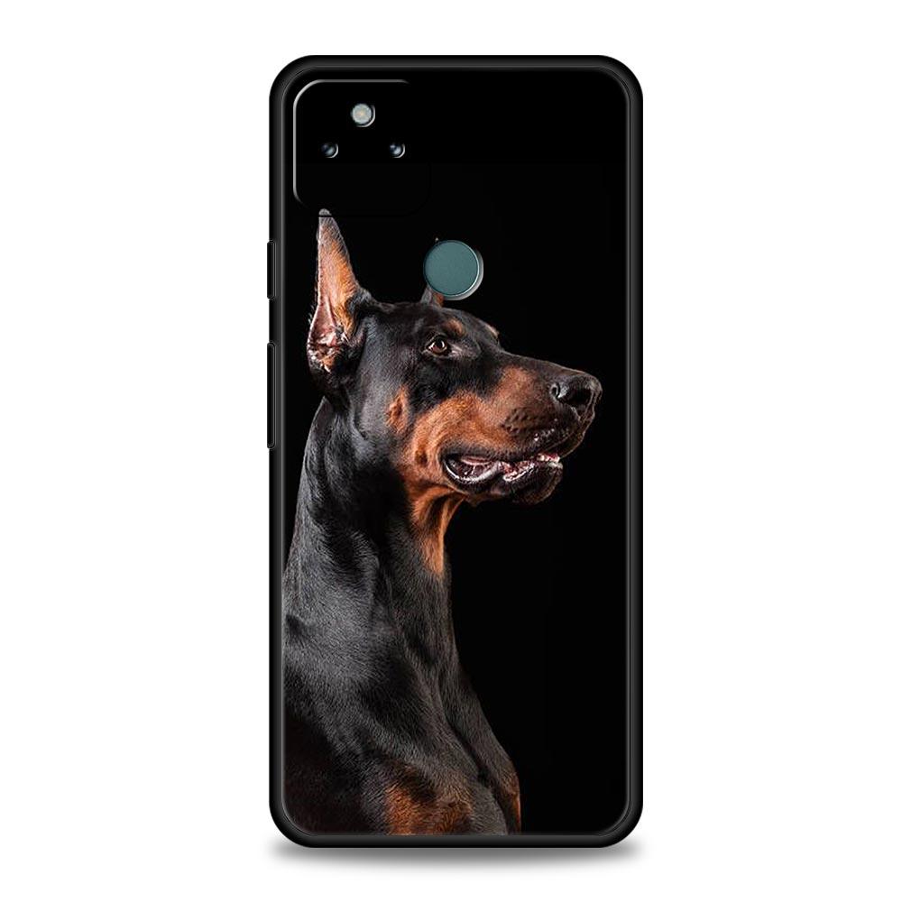 Doberman Dog Phone Case Cover for Google Pixel 10 9 8 7 6 9A 8A 7A 6A Pro Shockproof Soft TPU 9 Pro XL Shell Capas Fundas Coque