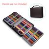 150 Slots PU Leather School Pencil Case  Large Capacity Colored Pencil Bag Box Organizer Zipper Pen Pencil Bag For Art Supplies