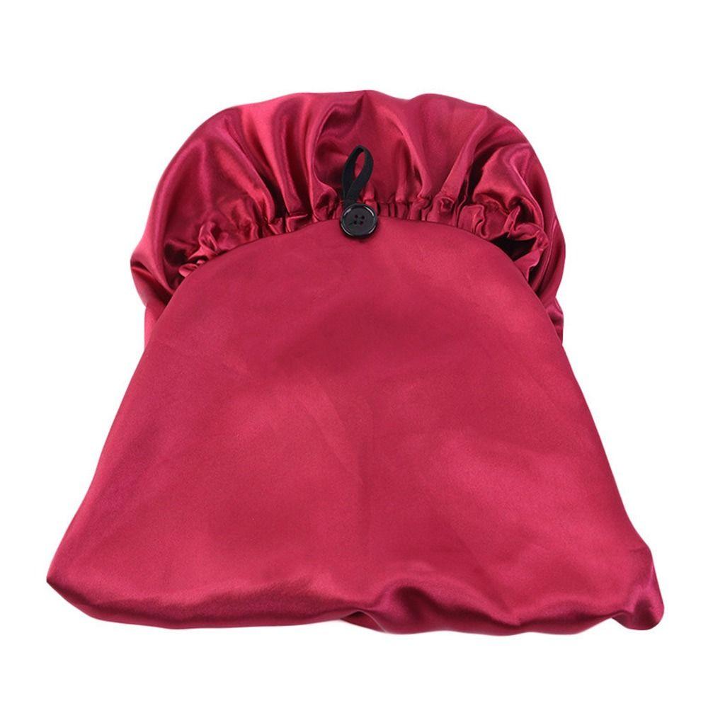 Pflege Chemo Caps Damen Haar Abdeckung Nacht Schlafen Cap Satin Bonnets Elastische Band Hut Seidige Headwrap