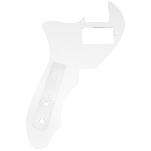 Musiclily Pro 11-Hole Telecaster Pickguard for Fender American 1969 Tele Thinline Electric Guitar with 1 Ham Mount, White Pearl, 4 Picks