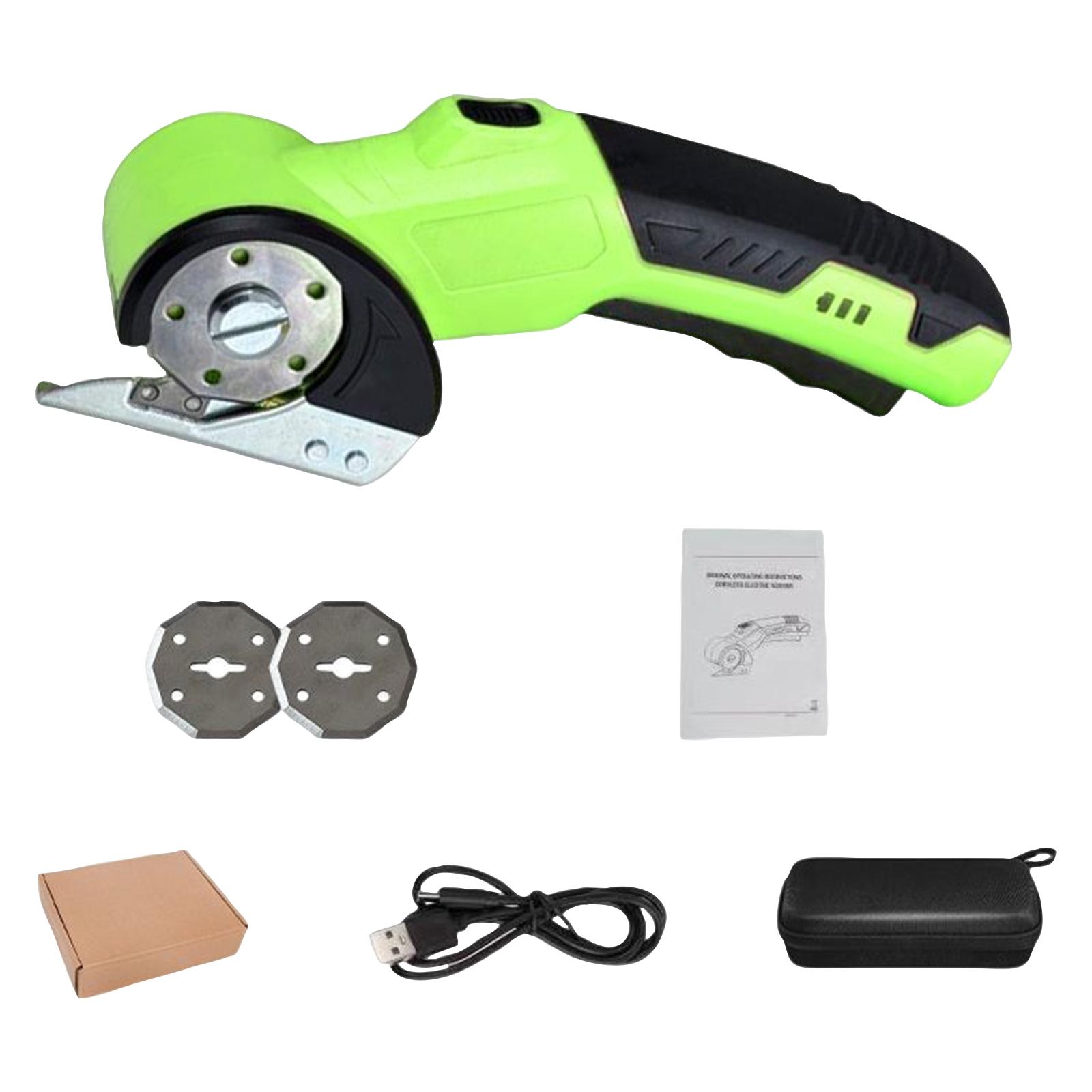 

Беспроводные электрические ножницы, вращающиеся ножницы для пластиковых ковров, легко фиксировать и безопасно One Size зелёный