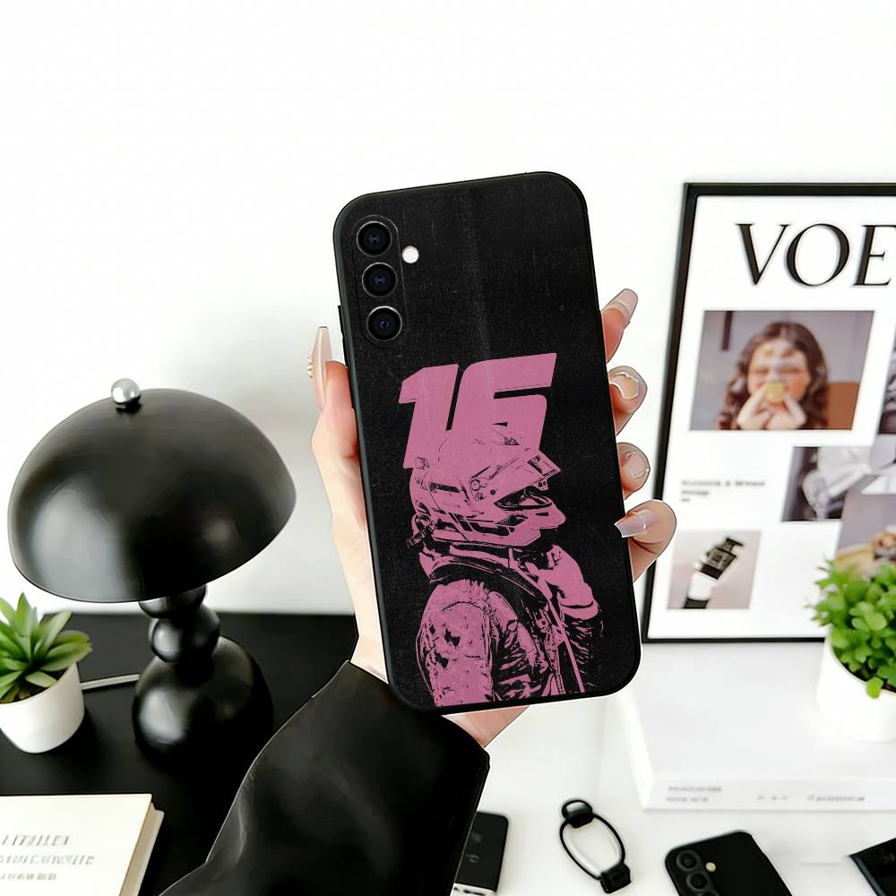 

Чехол для телефона гонщика C-Charles L-Leclerc для Samsung Galaxy A73, A72, A71, A70, A53, A52, A51, Мягкий силиконовый черный чехол Samsung a11