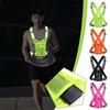Unisex Reflective Safety Vests,Light High Visibility Vest With Storage Bag ,Night Cycling Traffic Coat Running Working Waistcoat