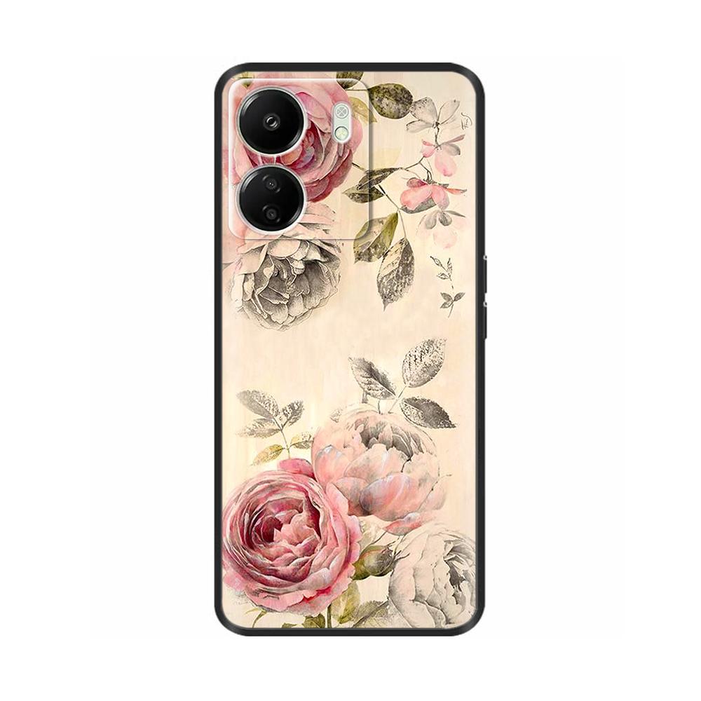 Case For Poco C65 Case 6.74" Black Soft Silicone Cover For POCO C65 C 65 PocoC65 Coque For Xiaomi Poco C65 Phone Cases Fundas