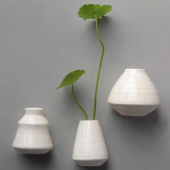 Mini Ceramic Vase Refrigerator Magnet Home Office Kitchen Locker Fridge 3D Miniature