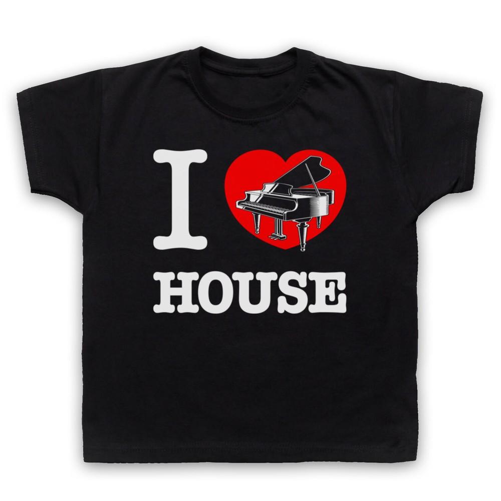 

I Love Piano House Classic Dance Music Scene Kids Childs T-Shirt 3XL