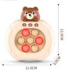 Children'S Press And Play Puzzle Game Console Handheld Dinosaur Hitting Gopher Toy