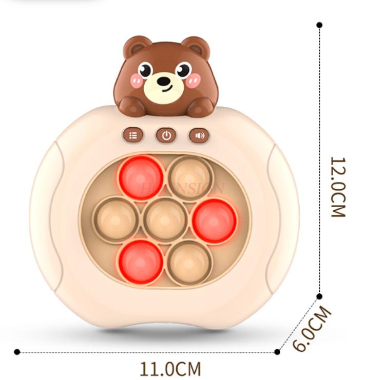 Children'S Press And Play Puzzle Game Console Handheld Dinosaur Hitting Gopher Toy