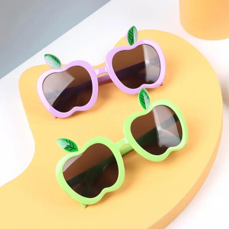 Cute Apple-Shape Children'S Sunglasses Trendy Beach Sun Glasses Uv400 Girls Boys Eyeglasses Outdoor Shades Decoration Eyewear